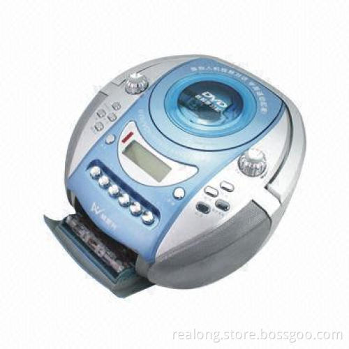 Portable DVD player with cassette carmen and USB SD slot